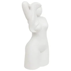 3S. x Home Statue Femme Céramique Sol H28 Blanc Discount
