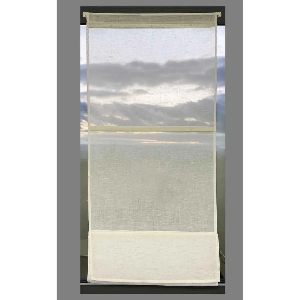 3S. x Home Store Bateau A l'Unité en Etamine Unie Blanc HONFLEUR New