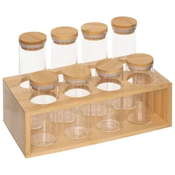3S. x Home Support à épices Hermet 8 emplacements en bambou Outlet
