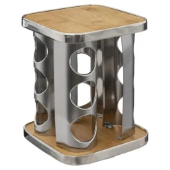 3S. x Home Support à épices x12 rotatif inox bambou Online