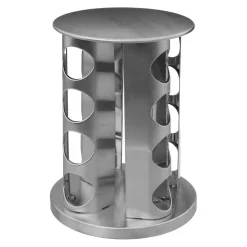 3S. x Home Support rotatif inox 16 pots à épices Discount