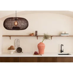 Good & Mojo Suspension Arizona Rotin abat-jour bordeaux Outlet