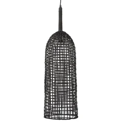 ALTEREGO Suspension 'BENDITO' en rotin noir