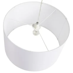 ALTEREGO Suspension 'BUNGEE' ronde avec abat-jour blanc New