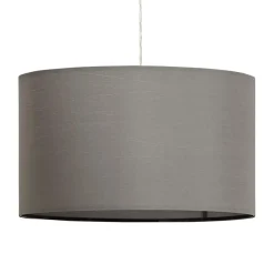 ALTEREGO Suspension 'BUNGEE' ronde avec abat-jour gris