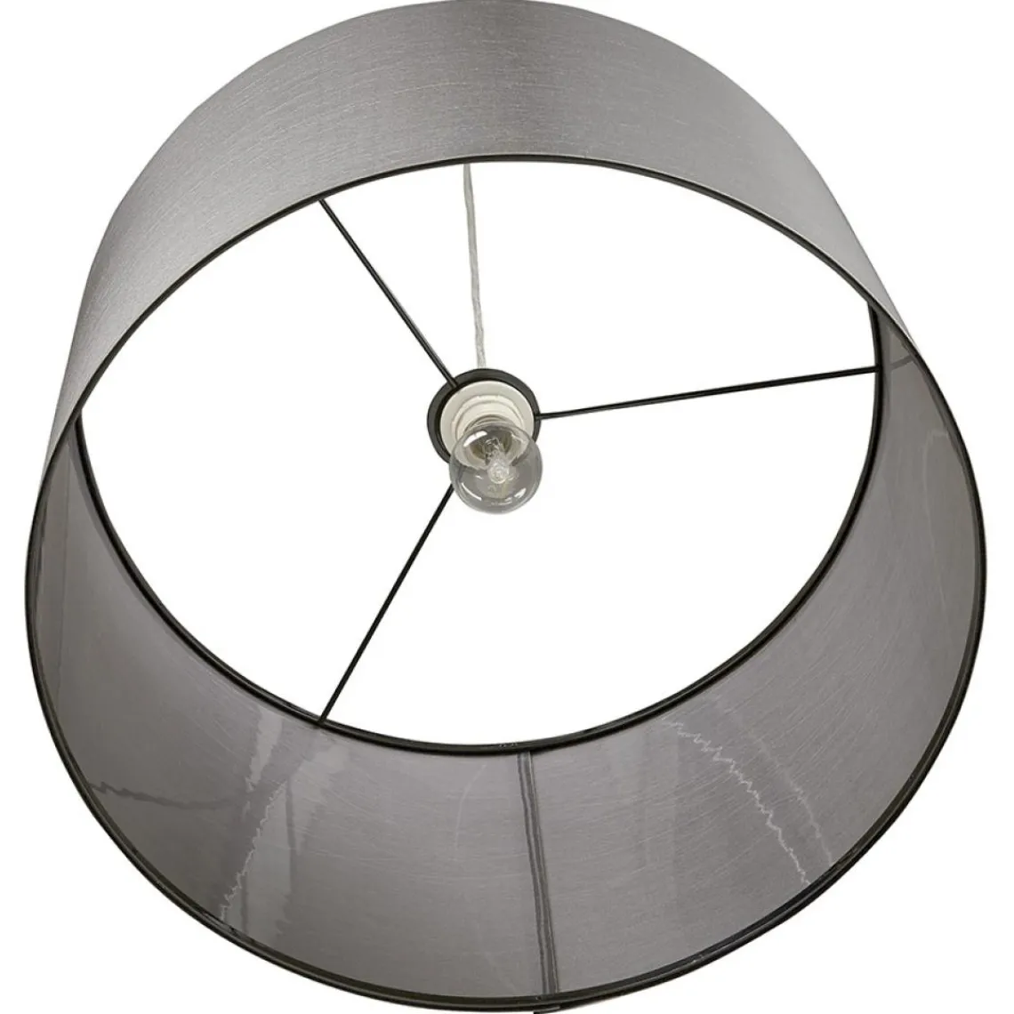 ALTEREGO Suspension 'BUNGEE' ronde avec abat-jour gris