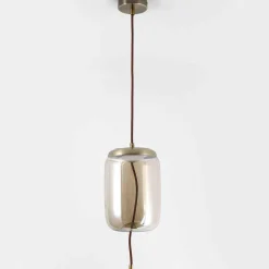 3S. x Home Suspension LED ODALYS Verre Transparent Fumé New