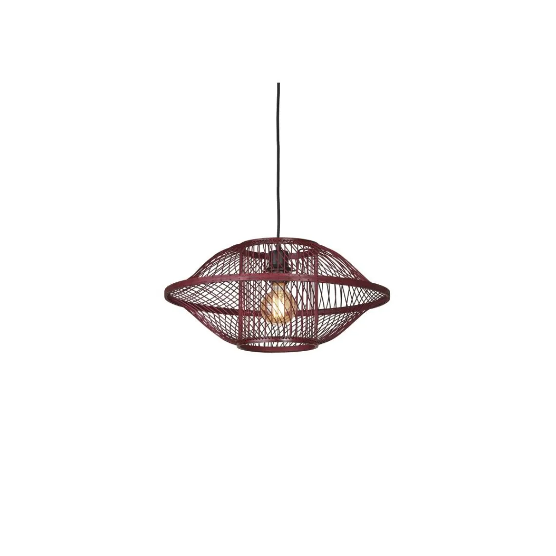 Good & Mojo Suspension Maui bambou abat-jour bordeaux Online