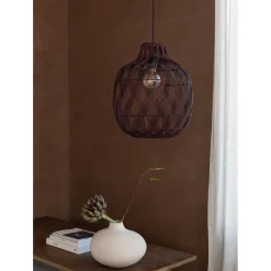 Good & Mojo Suspension Mendoza bambou abat-jour bordeaux Outlet