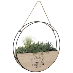 3S. x Home Suspension plante en bois et métal Outlet