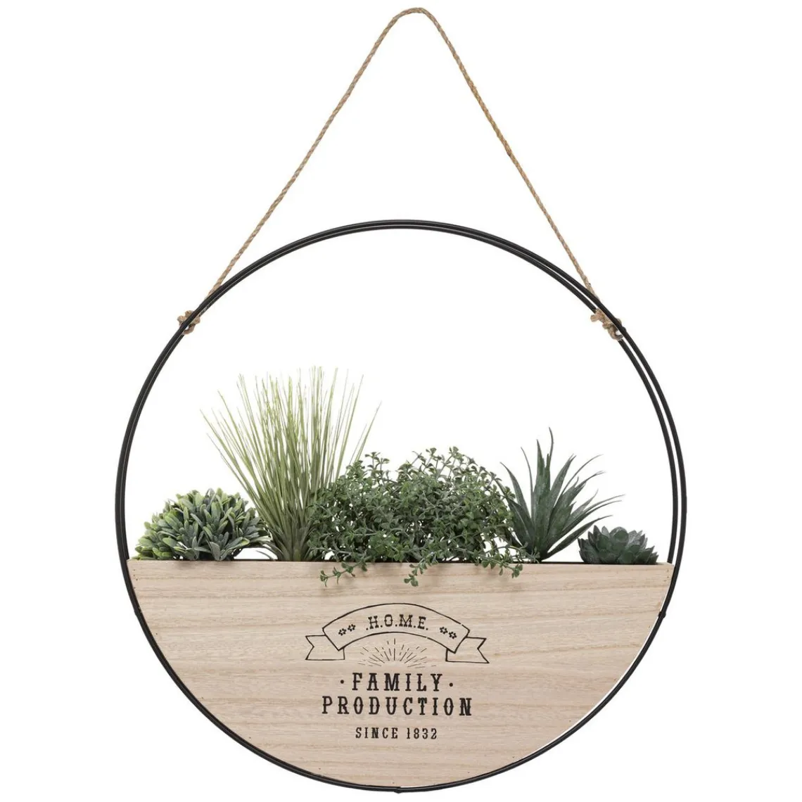 3S. x Home Suspension plante en bois et métal Outlet