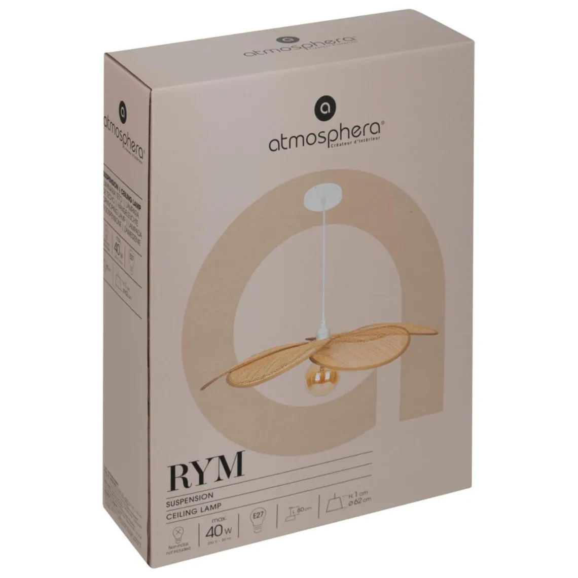 3S. x Home Suspension pétales Rym beige Hot