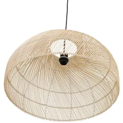 ALTEREGO Suspension ronde 'CANUL' en rotin tressé naturel Discount