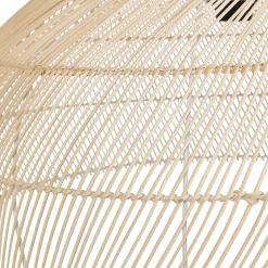 ALTEREGO Suspension ronde 'CANUL' en rotin tressé naturel Discount