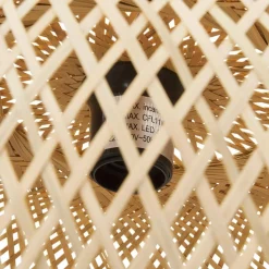 ALTEREGO Suspension ronde 'CASIMIRA MINI' en bambou naturel Hot