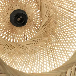 ALTEREGO Suspension ronde 'CASIMIRA MINI' en bambou naturel Hot