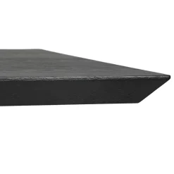 ALTEREGO Table à diner design 'WALABY' en bois noir avec pied central en x blanc Hot