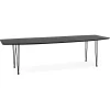 ALTEREGO Table à dîner ou de réunion extensible 'MOTUS' noire