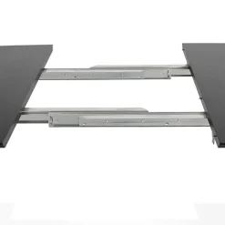 ALTEREGO Table à dîner ou de réunion extensible 'MOTUS' noire