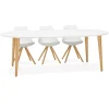 ALTEREGO Table à dîner ronde extensible 'IGLOU' style scandinave Hot