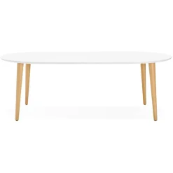 ALTEREGO Table à dîner ronde extensible 'IGLOU' style scandinave Hot
