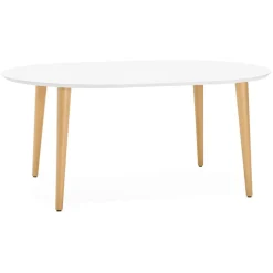 ALTEREGO Table à dîner ronde extensible 'IGLOU' style scandinave Hot