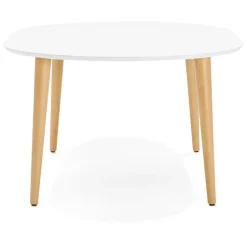 ALTEREGO Table à dîner ronde extensible 'IGLOU' style scandinave Hot