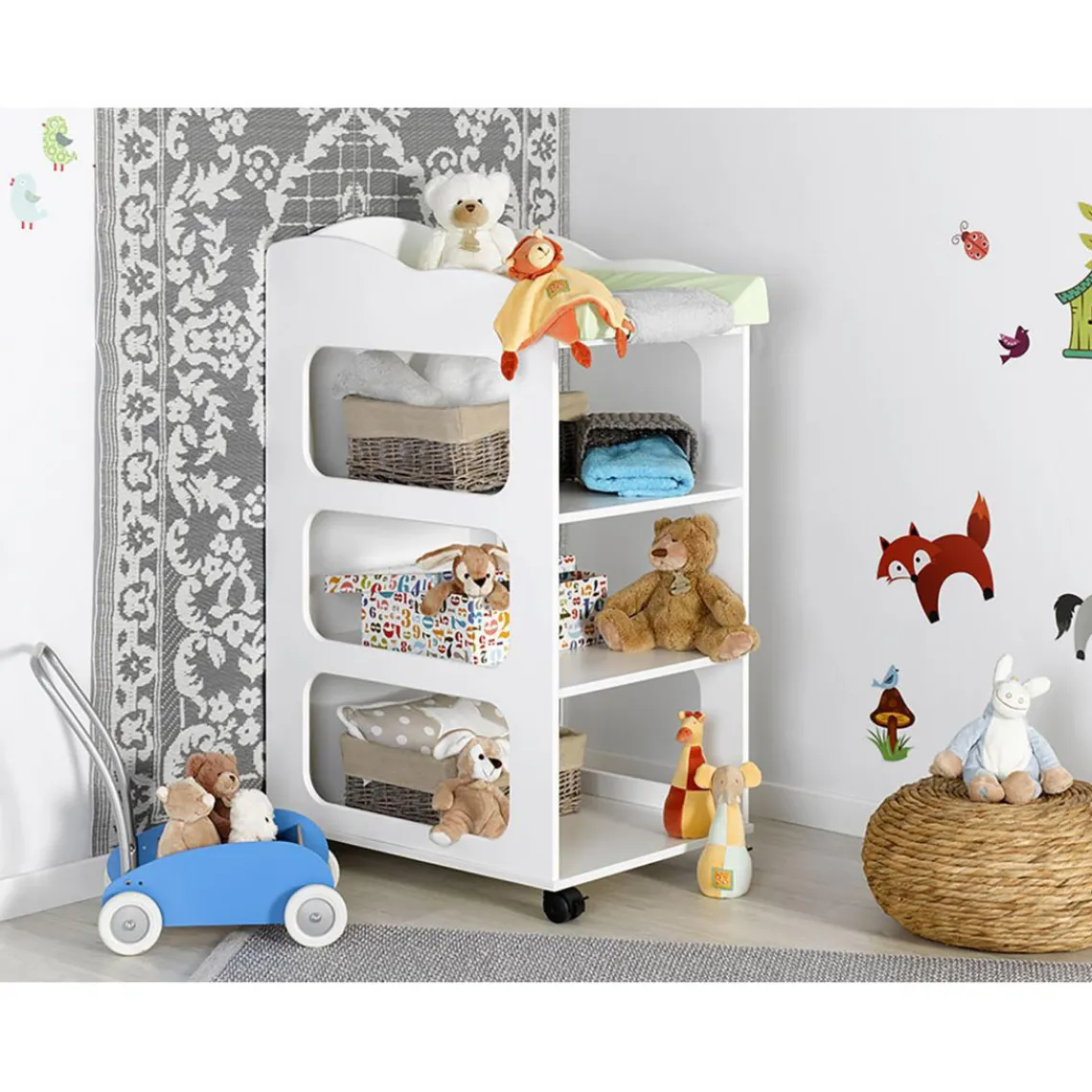 3S. x Home Table à langer SOHO - Blanc Sale