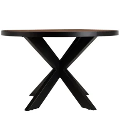 Macabane Table à manger 4 places couleur rouille effet pierre BASILE Discount