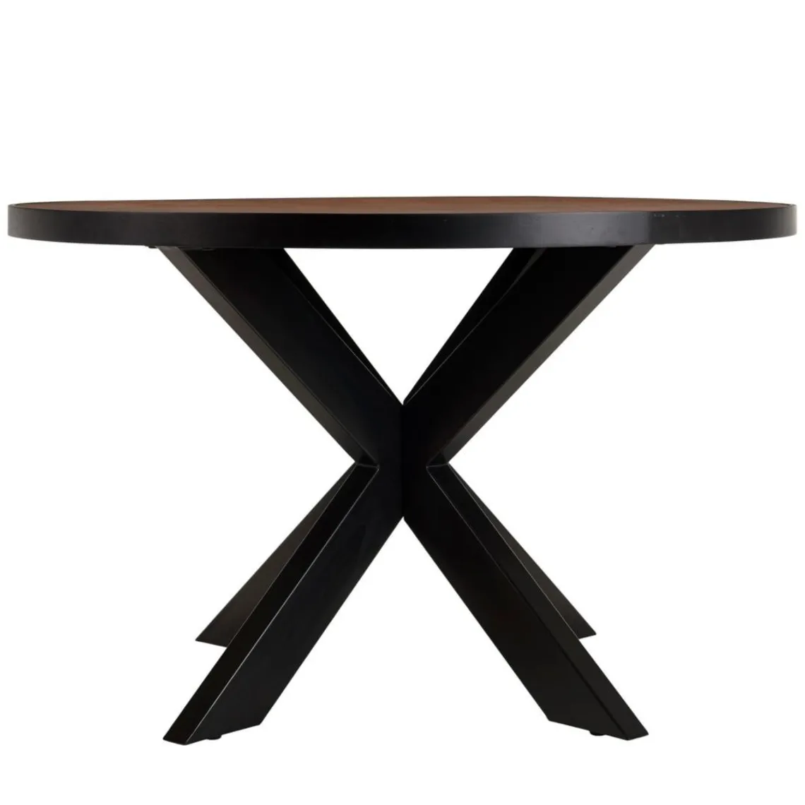 Macabane Table à manger 4 places couleur rouille effet pierre BASILE Discount