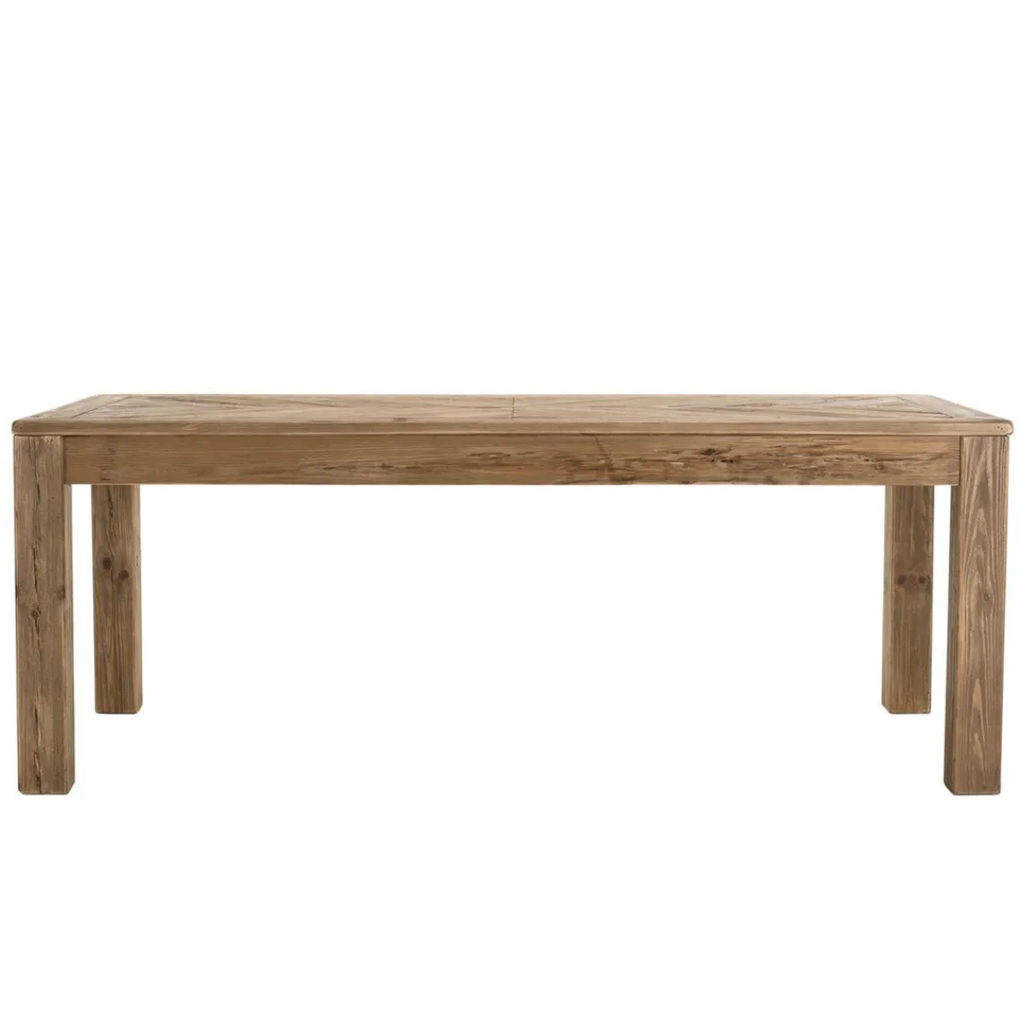Macabane Table À Manger ANDRIAN Bois Pin Recyclé 200 X 90 Cm Discount
