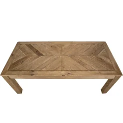 Macabane Table À Manger ANDRIAN Bois Pin Recyclé 200 X 90 Cm Discount