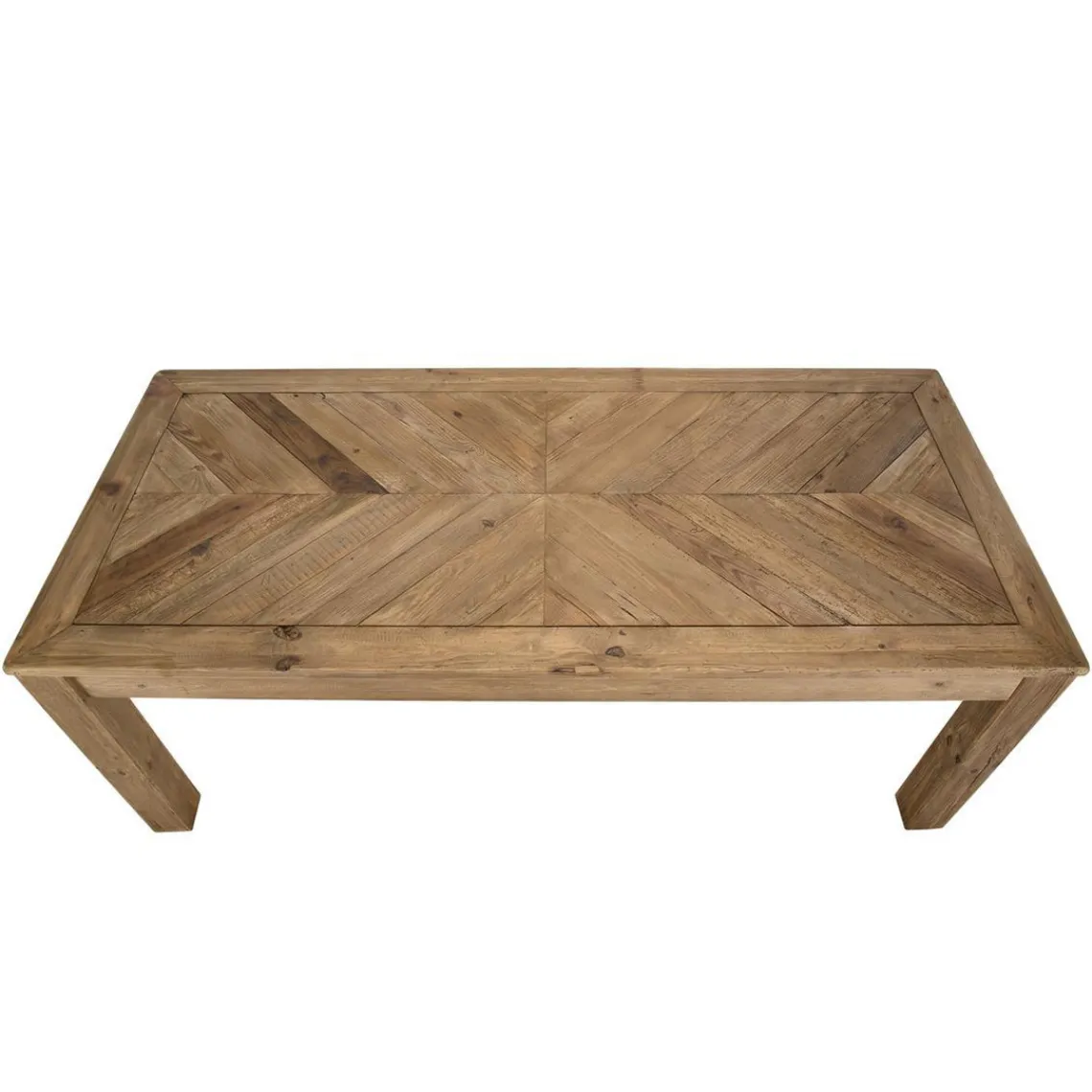 Macabane Table À Manger ANDRIAN Bois Pin Recyclé 200 X 90 Cm Discount