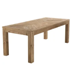 Macabane Table À Manger ANDRIAN Bois Pin Recyclé 200 X 90 Cm Discount