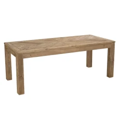 Macabane Table À Manger ANDRIAN Bois Pin Recyclé 200 X 90 Cm Discount