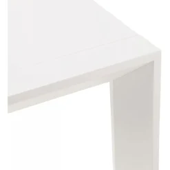 ALTEREGO Table à Manger blanche 2 rallonges KIMMIE Sale