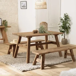 Macabane Table à manger bois Pin recyclé Online