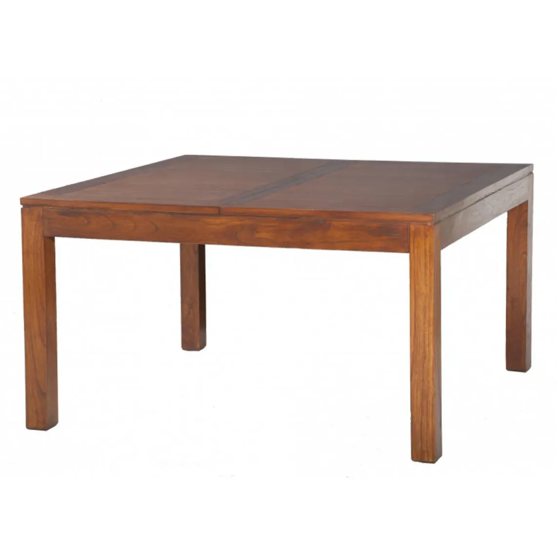 Macabane Table à manger Carrée Rallonge 140/50 x 140 cm - MELINDA Discount