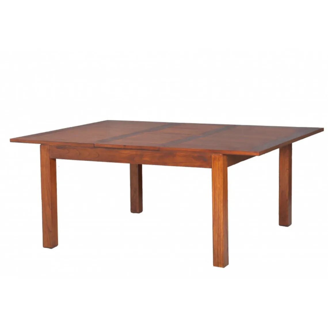 Macabane Table à manger Carrée Rallonge 140/50 x 140 cm - MELINDA Discount