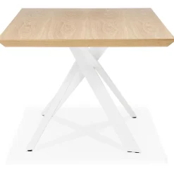 3S. x Home Table à Manger Couleur Naturel Métal Blanc ROYALTY Beige Outlet