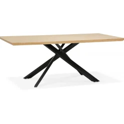 3S. x Home Table à Manger Couleur Naturel Métal Noir ROYALTY Beige Online