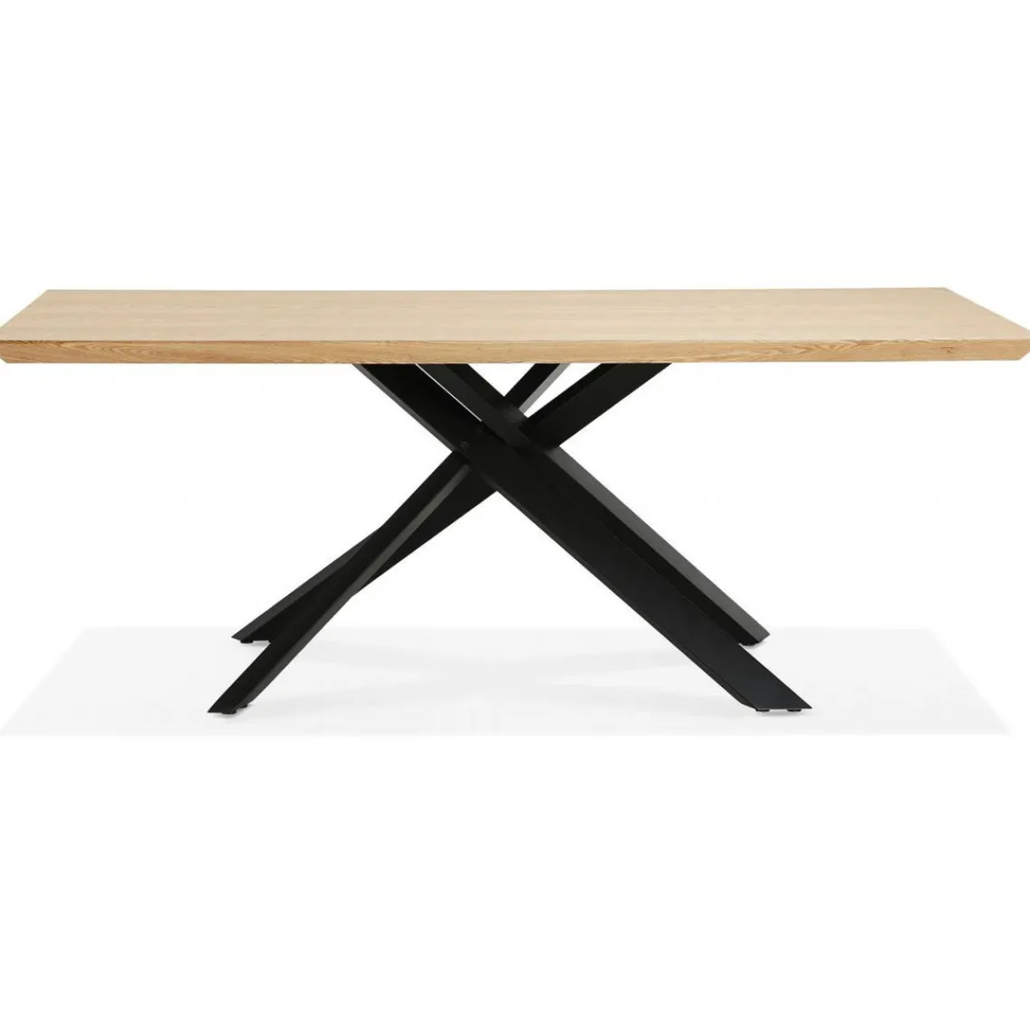 3S. x Home Table à Manger Couleur Naturel Métal Noir ROYALTY Beige Online