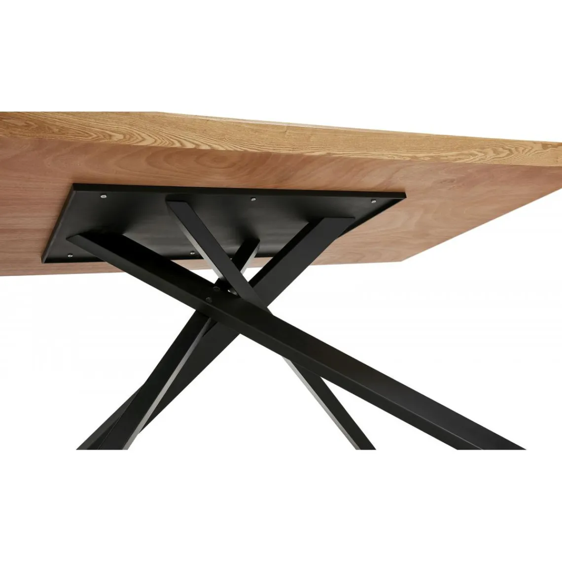 3S. x Home Table à Manger Couleur Naturel Métal Noir ROYALTY Beige Online