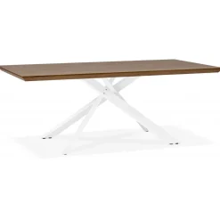 3S. x Home Table à Manger Couleur Noyer ROYALTY Marron Clearance