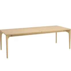 Macabane Table à manger extensible naturelle pieds en chêne massif MAXENCE Sale