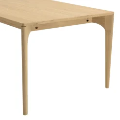 Macabane Table à manger extensible naturelle pieds en chêne massif MAXENCE Sale