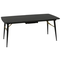 3S. x Home Table à manger extensible Aubrey noir Sale
