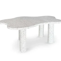 3S. x Home Table à manger forme nuage Lagoon Effet Terrazzo Clearance