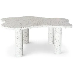 3S. x Home Table à manger forme nuage Lagoon Effet Terrazzo Clearance