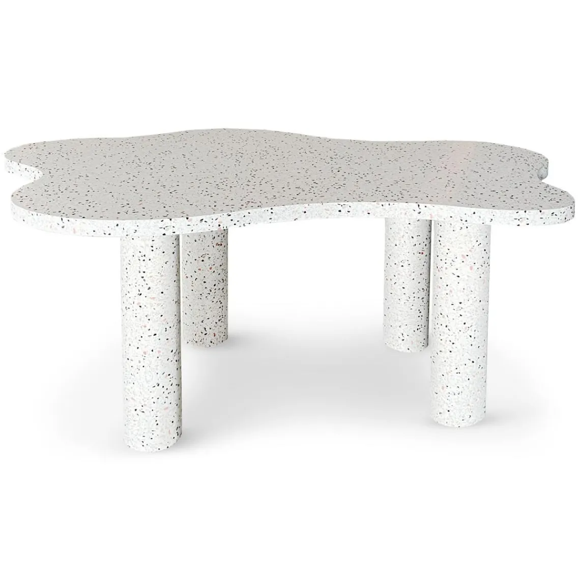 3S. x Home Table à manger forme nuage Lagoon Effet Terrazzo Clearance